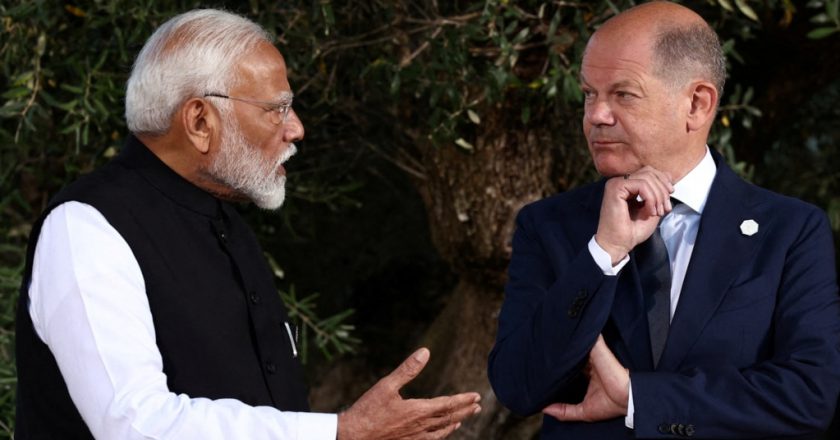 德國總理朔爾茨率團訪印，期望擴大印度市場降低中國風險