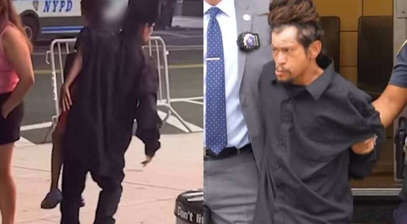 纽约街头掳走6岁童！黑衣男见追击 竟丢包将孩子砸地画面曝