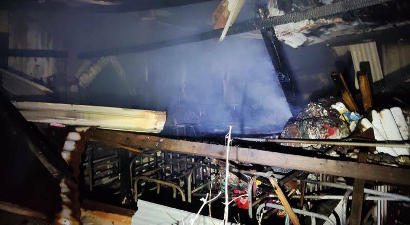 台南七股鱼塭民宅大火 8旬妇成焦尸