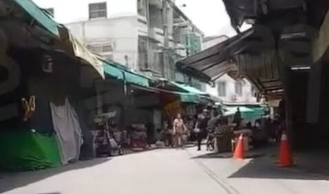 嘉县中埔后庄市场男子持刀砍伤人  遭现行犯逮捕