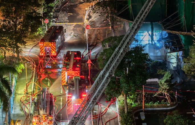 中國內地的消防車 為何沒能進入香港火災現場