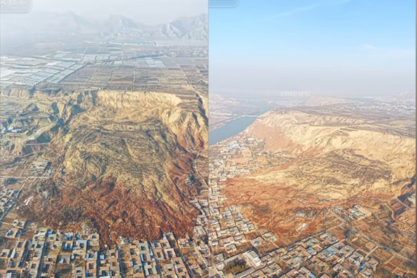 甘肅發生特大型山體滑坡 45戶房屋被埋