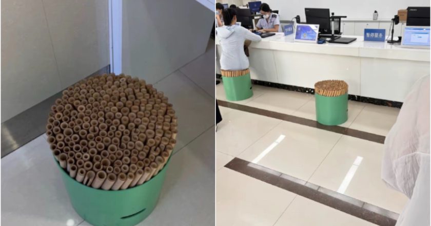 太奇葩：河北稅務局服務大廳的凳子如同「刑具」